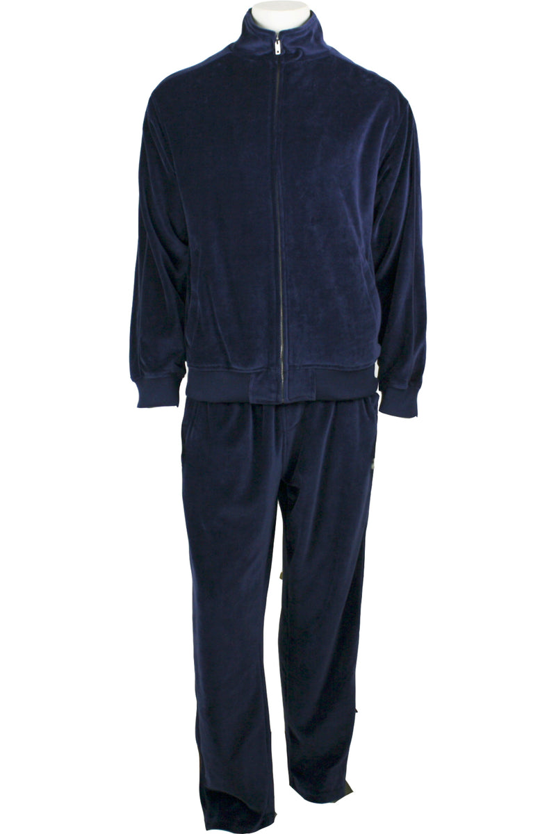 Navy blue deals velour tracksuit