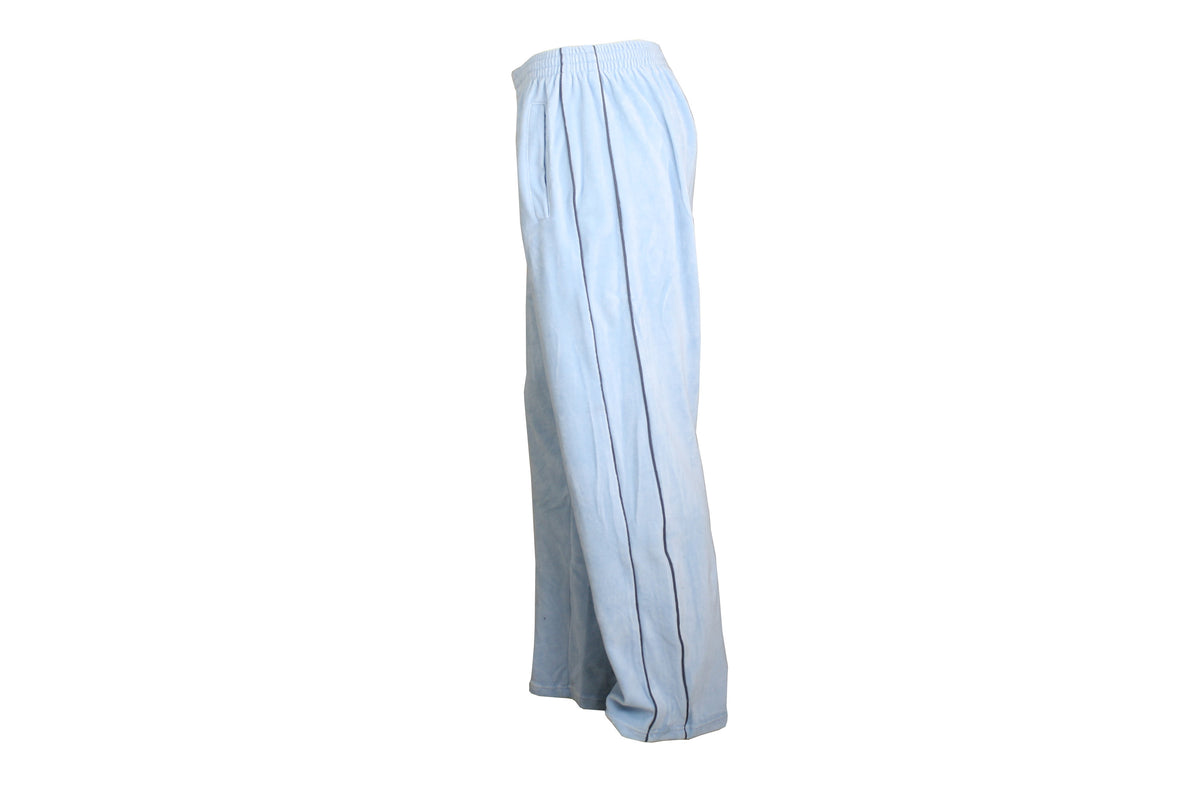 Baby Blue Velour Track Pants Sweatpants Sweatsedo