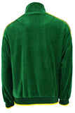 St. Patrick's Day costume, tracksuit, green sweatshirt, shamrocks, velour, custom embroidery, rhinestones, bling bling, hoodie
