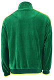 green velour track jacket, sweatshirt, zip up, packers, green bay, tracksuit, custom embroidery, rhinestones, sweatsuit