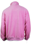 pink, mens, velour, track jacket, sweatshirt, zip up, tracksuit, custom embroidery, rhinestones, sweatsuit
