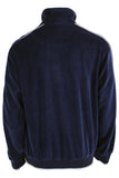 Navy Blue velour track jacket, sweatsuit, jump suit, sweatshirt, zip up