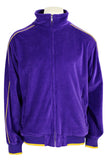 Mens Purple Velour Tracksuit, Sweatsuit, Jogging suit, Vikings, LSU, Lakers, University of Washington 