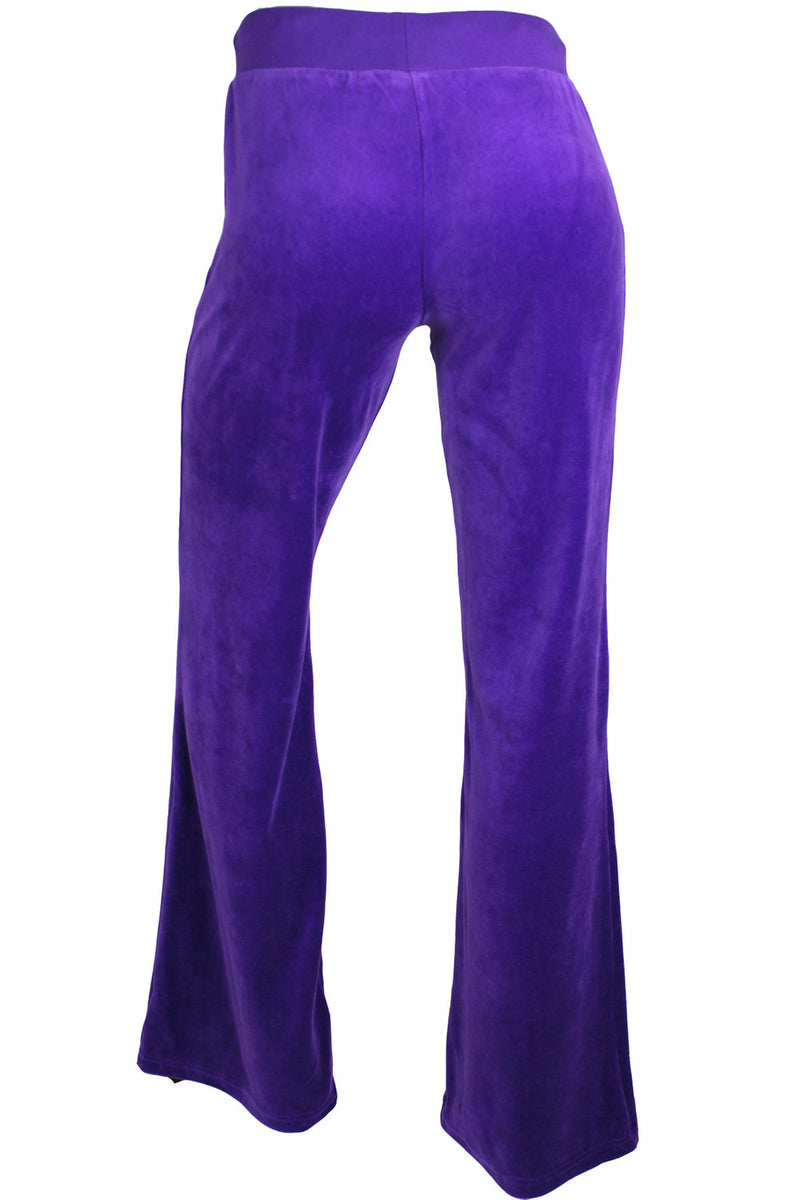Womens Purple Velour Pants | Sweatpants | Sweatsedo