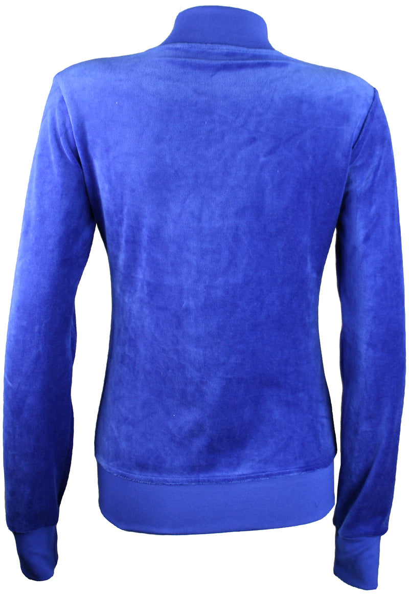 Royale Velour Hoodie, Royal Blue Track Jacket