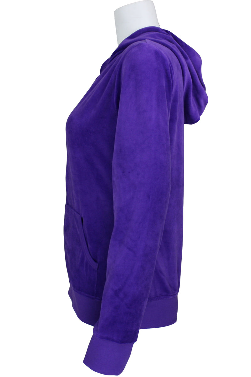 Blue Hoodie Zipper Jacket, Purple Door Boutique