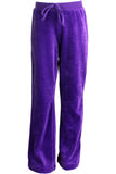 Youth Purple Velour Pants