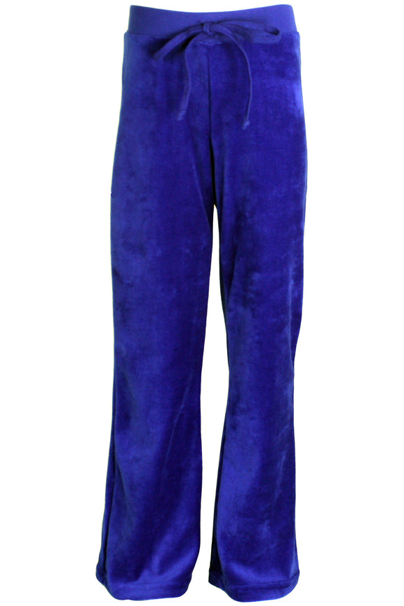Youth Sapphire Blue Velour Pants