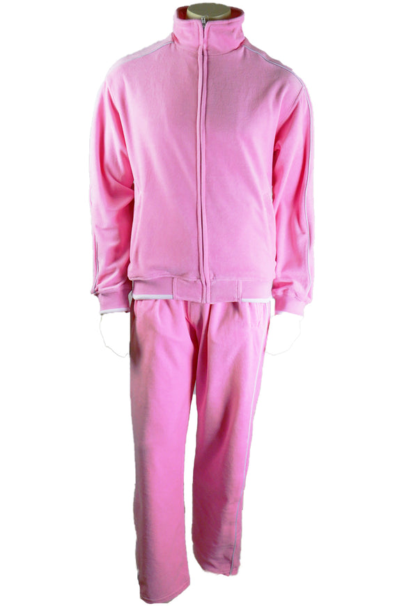 pink, mens, velour, tracksuit, custom embroidery, rhinestones, sweatsuit, jumpsuit, sweatshirt, sweat pants, track pants, track jacket