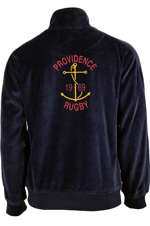providence rugby velour tracksuit, sweatsedo, custom embroidery, velour tracksuit, jogger, jogging suit, sweats, sweatsuit