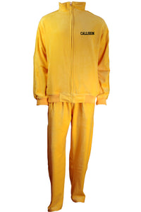 12th  SOS, custom embroidery, velour, tracksuit, military, pilots, air force, gold velour, yellow, callsign, sweatsedo, sweatsuit