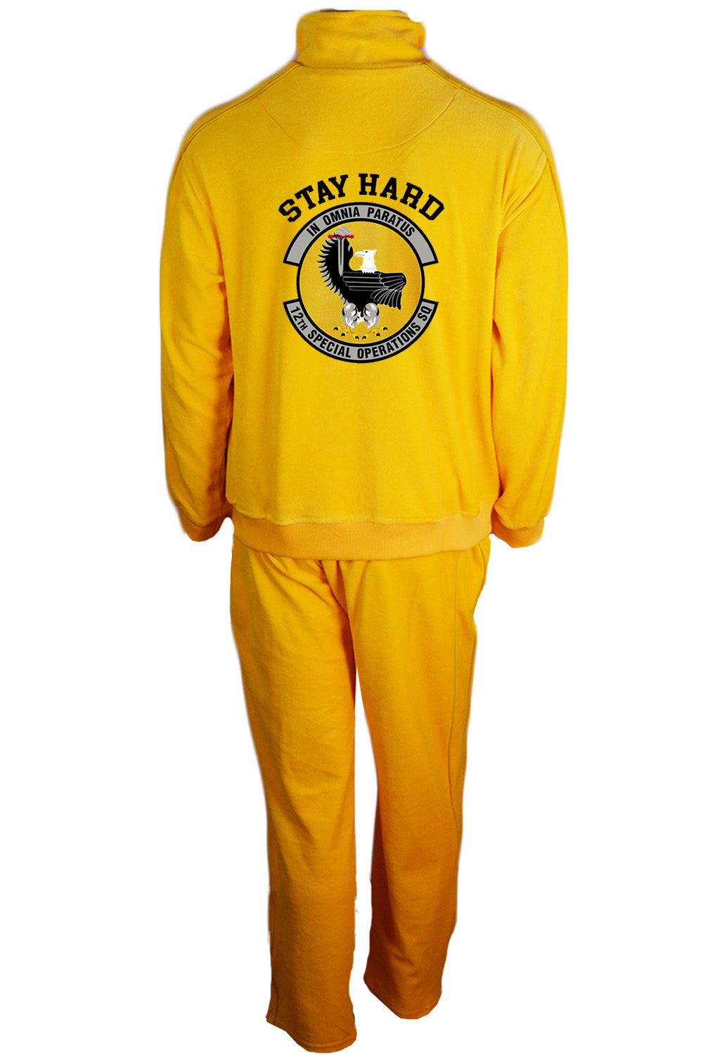 12th  SOS, custom embroidery, velour, tracksuit, military, pilots, air force, gold velour, yellow, callsign, sweatsedo, sweatsuit