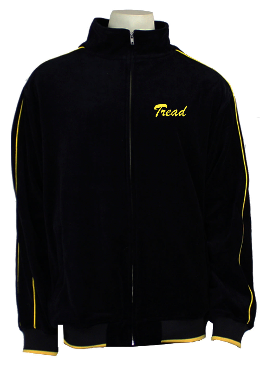 7th Operations Group Squadron black velour track jacket.  custom embroidered with callsign on the front of the jacket.