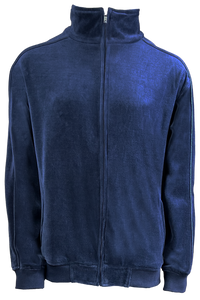 solid navy blue, mens, velour, track jacket, custom embroidery, rhinestones, sweatsuit, jumpsuit, sweatshirt, sweat Shirt
