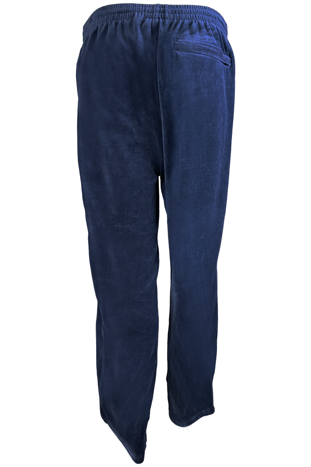 solid navy blue, mens, velour, track pants, custom embroidery, rhinestones, sweatsuit, jumpsuit, sweatshirt, sweat pants, back pocket