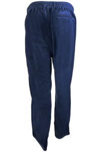 solid navy blue, mens, velour, track pants, custom embroidery, rhinestones, sweatsuit, jumpsuit, sweatshirt, sweat pants, back pocket