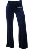 navy blue velour, custom embroidery, velour, comfort, c-dock, tracksuit, sweat pants, track pants, lounge pants