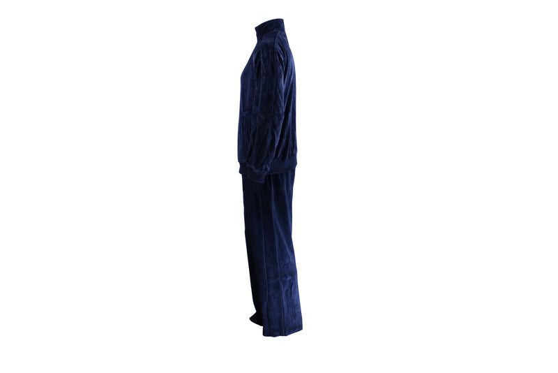 mens velour tracksuit, custom embroidery, sweatsuit, maserati, sweat pants, navy blue