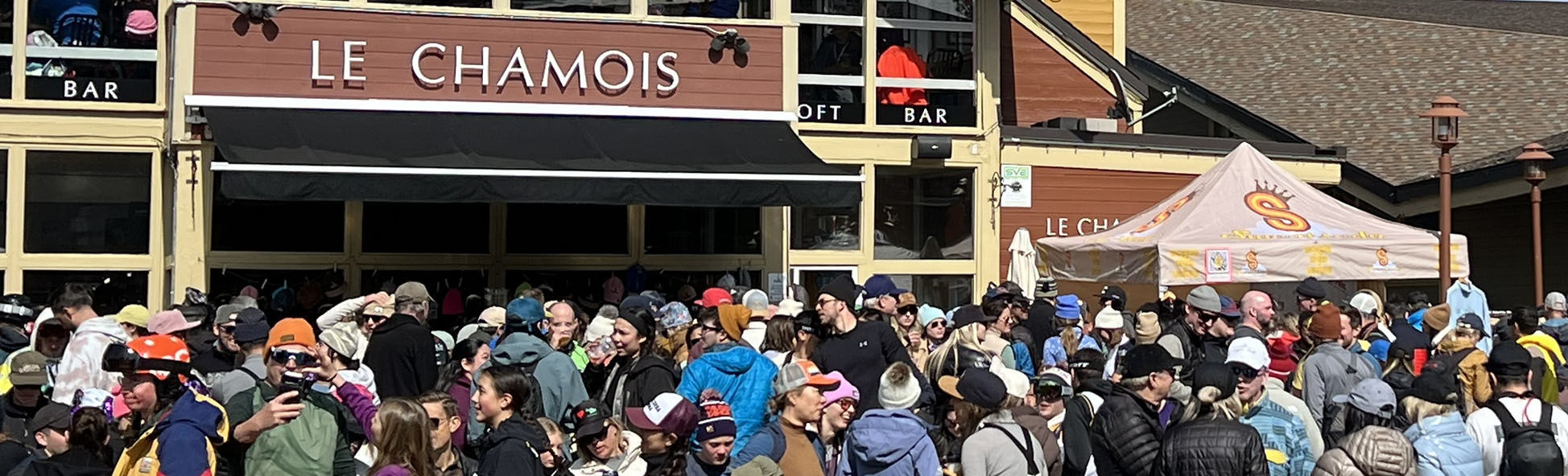 Le Chamois, Palisades Tahoe Ski Resort, velour, tracksuits, sweatsuits, Sweatsedo, Apres Ski Party