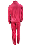 apres ski, Le Chamois, velour, tracksuit, sweatsuit, Palisades Tahoe, rhinestones, embroidery, custom, burgundy, skiing