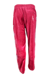 apres ski, Le Chamois, velour, tracksuit, sweatsuit, Palisades Tahoe, rhinestones, embroidery, custom, burgundy, skiing