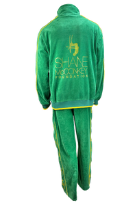 shane mcconkey, velour, tracksuit, sweatsuit, apres ski, custom rhinestones, embroidery, jacket, pants