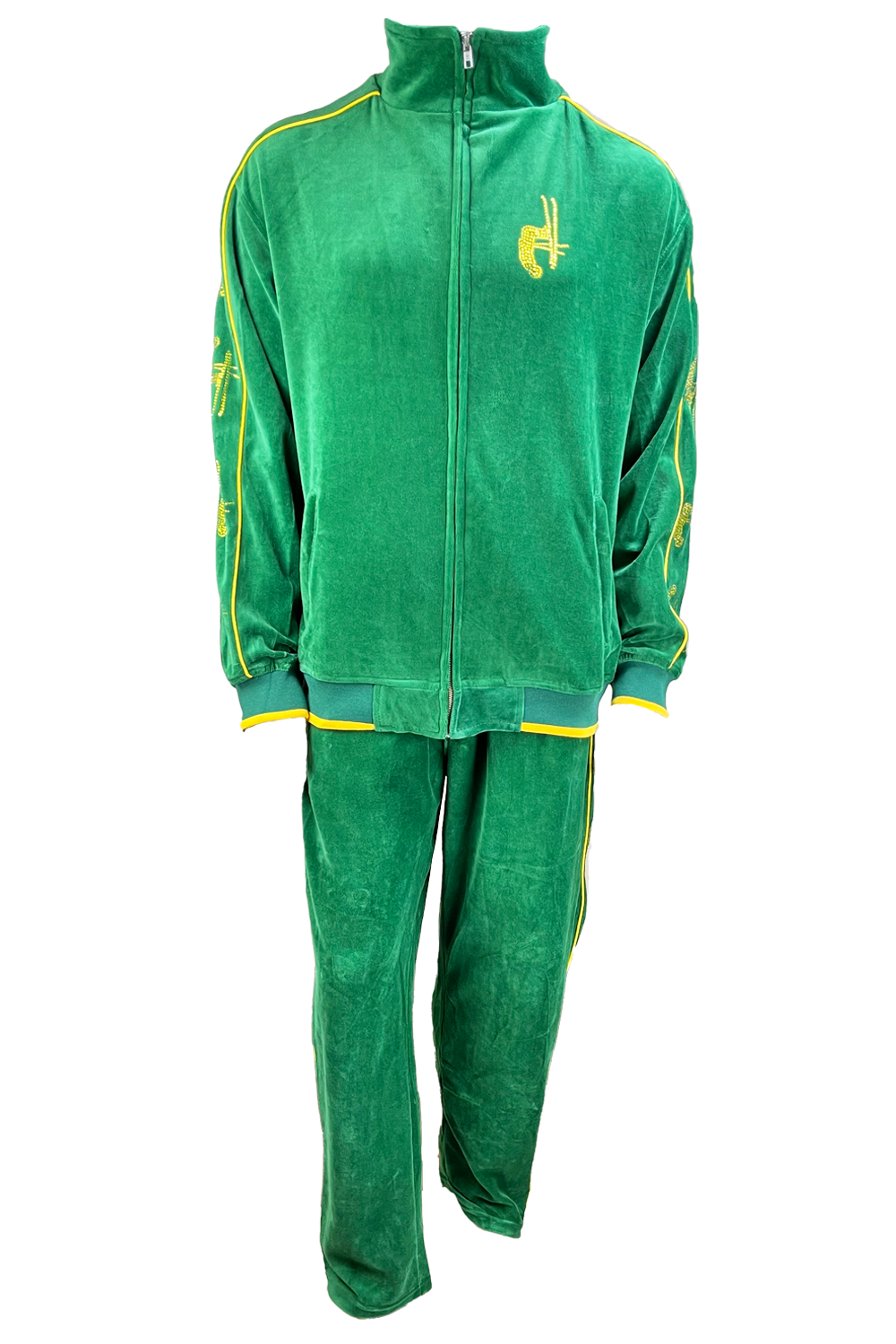 shane mcconkey, velour, tracksuit, sweatsuit, apres ski, custom rhinestones, embroidery, jacket, pants