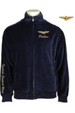 Navy Blue, Fly Navy, Navy Adversary, Tactical Support Wing, velour, tracksuit, sweatsuit, custom embroidery, custom callsign