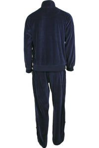 solid navy blue, mens, velour, tracksuit, custom embroidery, rhinestones, sweatsuit, jumpsuit, sweatshirt, sweat pants, track pants, track jacket