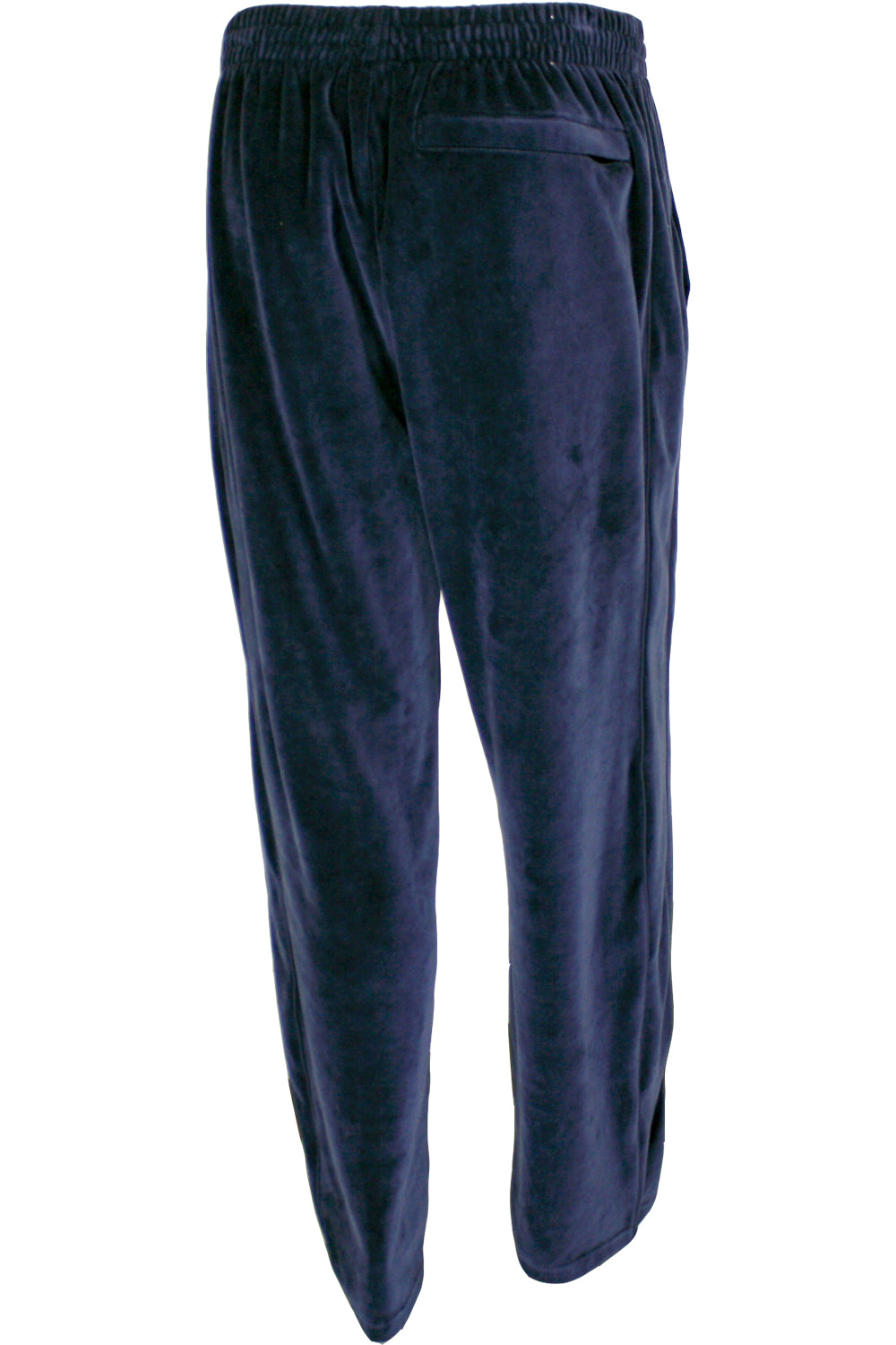 Mens Solid Navy Blue Velour Pants Sweatpants Sweatsedo