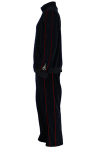 345th Bomb squadron black velour tracksuit, mens, sweatsuit, custom embroidery, Navy pilot, air force pilot, sweatsedo