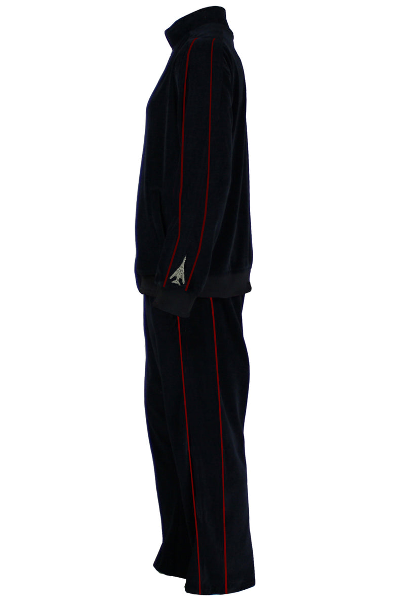 345th Bomb squadron black velour tracksuit, mens, sweatsuit, custom embroidery, Navy pilot, air force pilot, sweatsedo