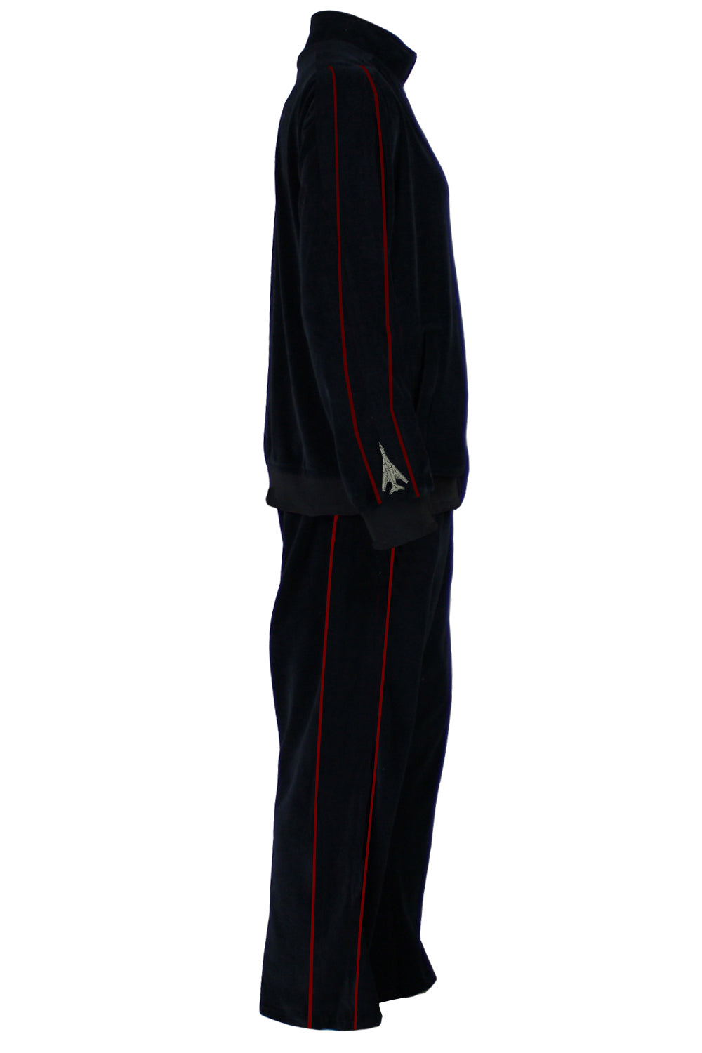 345th Bomb squadron black velour tracksuit, mens, sweatsuit, custom embroidery, Navy pilot, air force pilot, sweatsedo