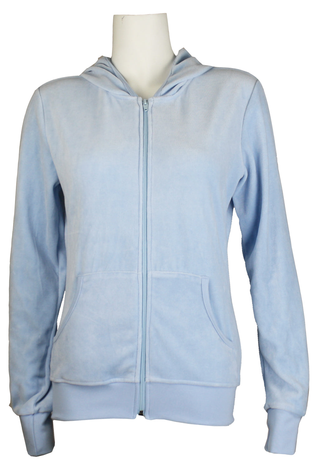 Sky s the Limit Velour Hoodie Baby Blue Track Jacket Sweatsedo