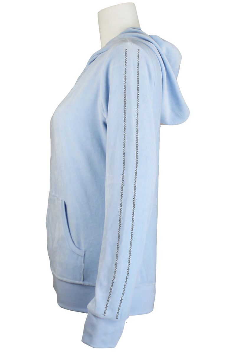 Sky's the Limit Velour Zip Hoodie