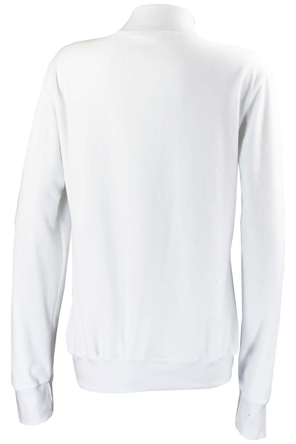 white velour zip collar jacket, sweatshirt, trackjacket, weddings, bridesmaid gift, wedding party