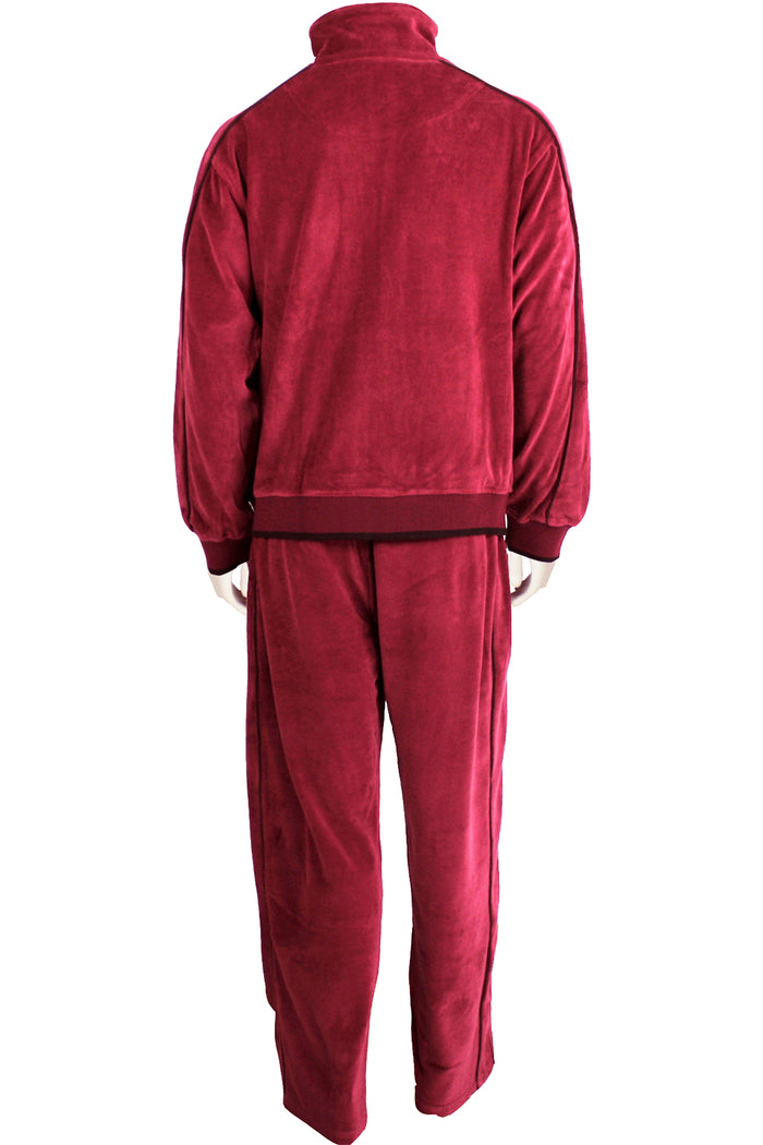 burgundy, mens, velour, tracksuit, custom embroidery, rhinestones, sweatsuit, jumpsuit, sweatshirt, sweat pants, track pants, track jacket