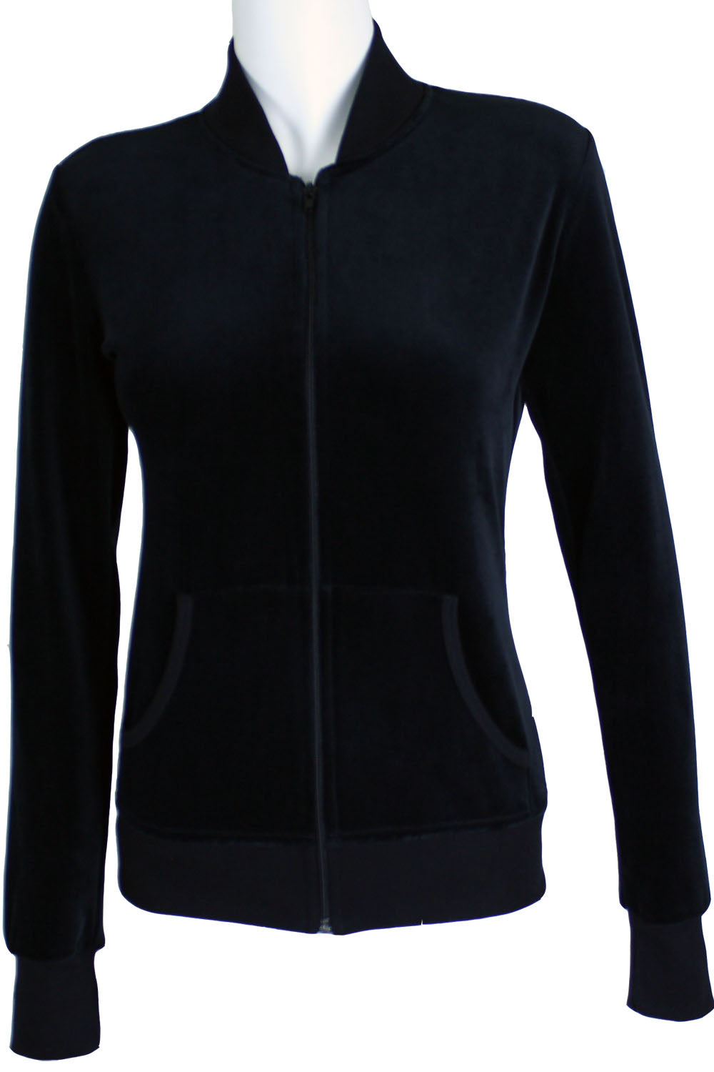 Black Zip Collar Jacket