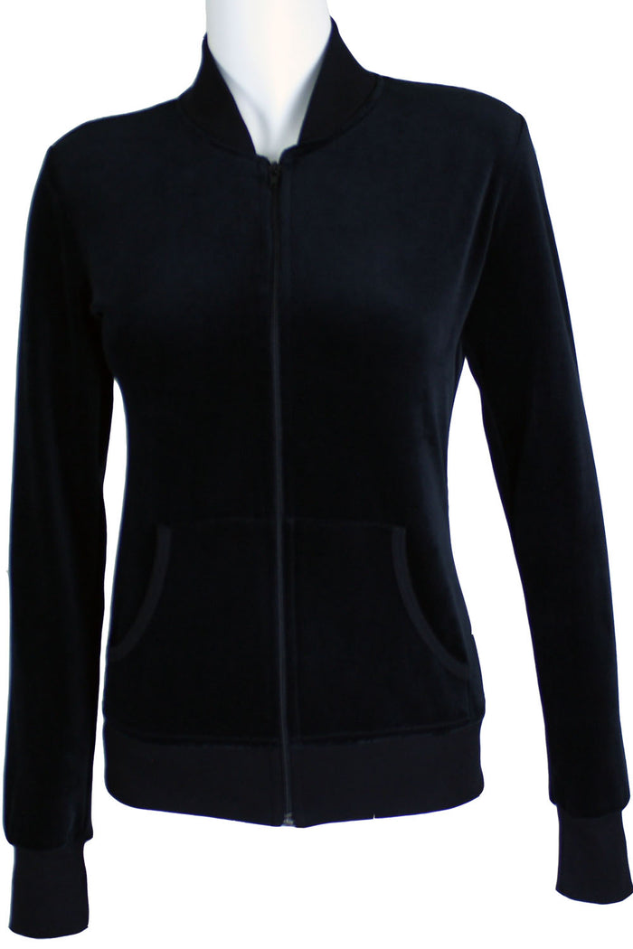 Black Zip Collar Jacket