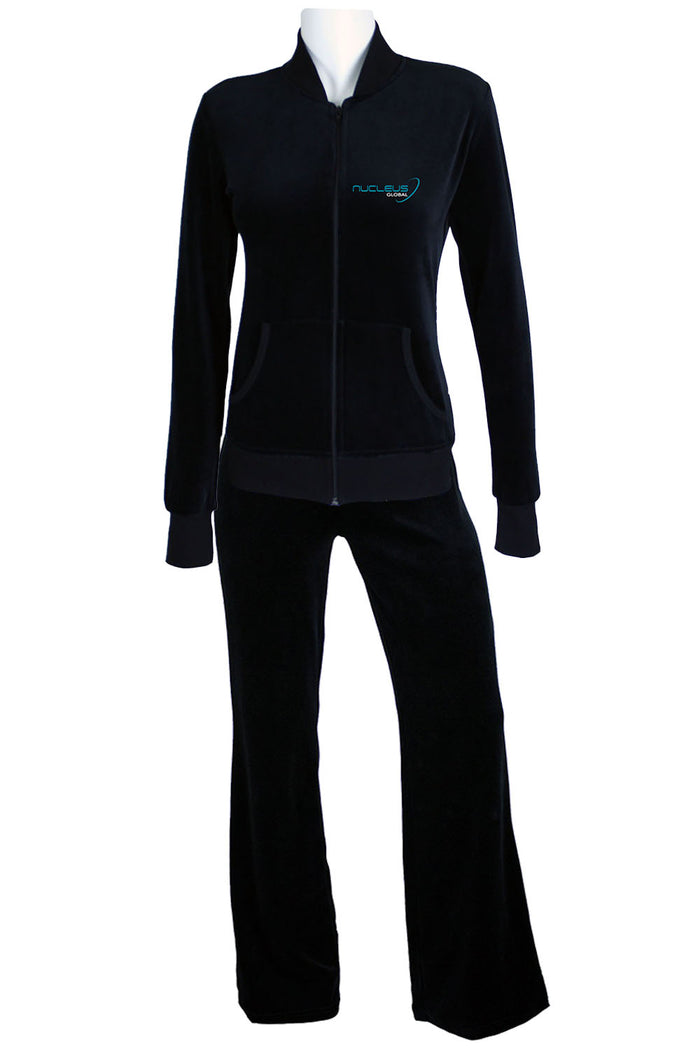 Nucleus Global Womens Sweatsedo with Collar Jacket