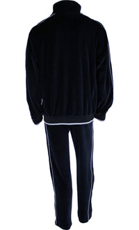 black, mens, velour, tracksuit, custom embroidery, rhinestones, sweatsuit, jumpsuit, sweatshirt, sweat pants, track pants, track jacket