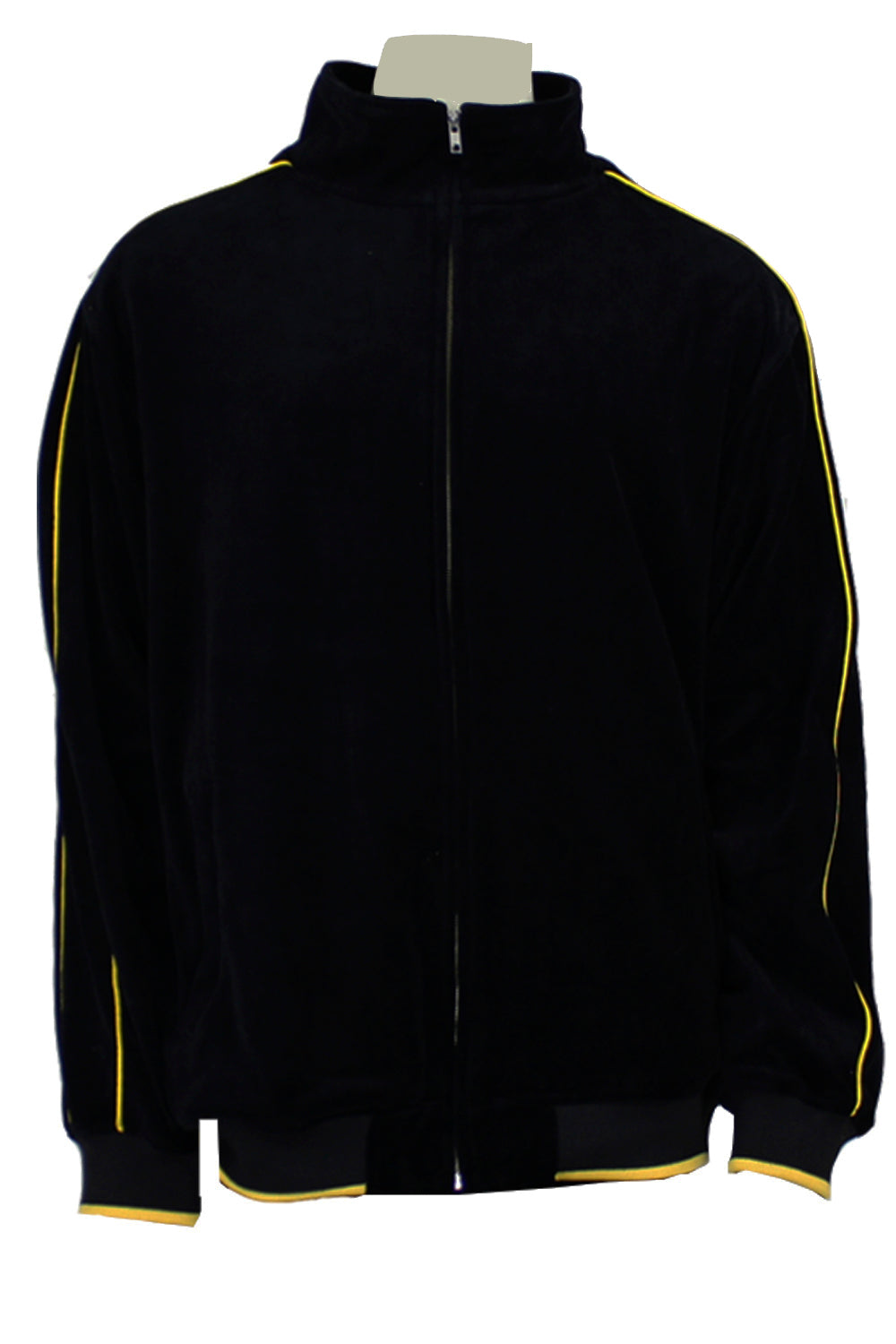black with yellow trim, steelers, pittsburg, penguins, beeliners, mens, velour, tracksuit, custom embroidery, rhinestones, sweatsuit, jumpsuit, sweatshirt, sweat pants, track pants, track jacket mens, sweatshirt, sweatpants, jumpsuit, sweatsedo