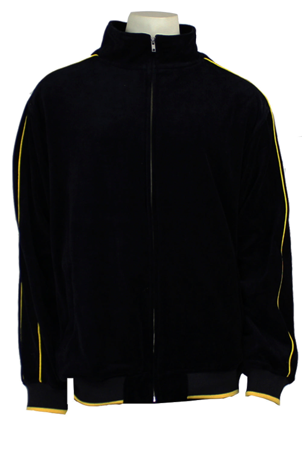 black with yellow trim, steelers, pittsburg, penguins, beeliners, mens, velour, tracksuit, custom embroidery, rhinestones, sweatsuit, jumpsuit, sweatshirt, sweat pants, track pants, track jacket mens, sweatshirt, sweatpants, jumpsuit, sweatsedo