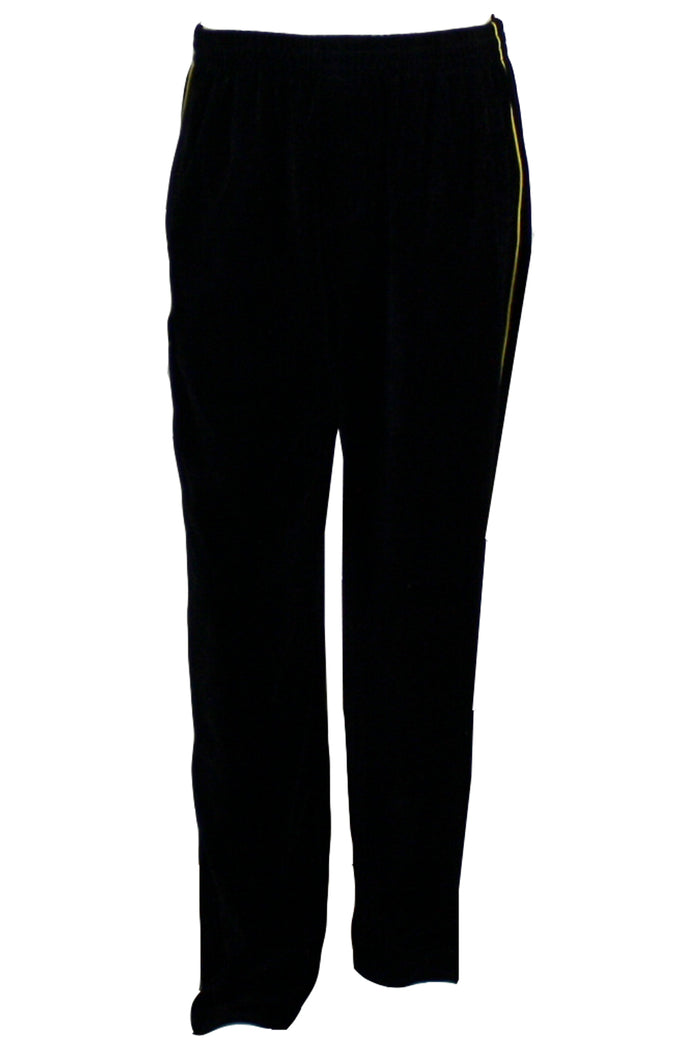 black with yellow trim, steelers, pittsburg, penguins, beeliners, mens, velour, tracksuit, custom embroidery, rhinestones, sweatsuit, jumpsuit, sweatshirt, sweat pants, track pants, track jacket mens, sweatshirt, sweatpants, jumpsuit, sweatsedo