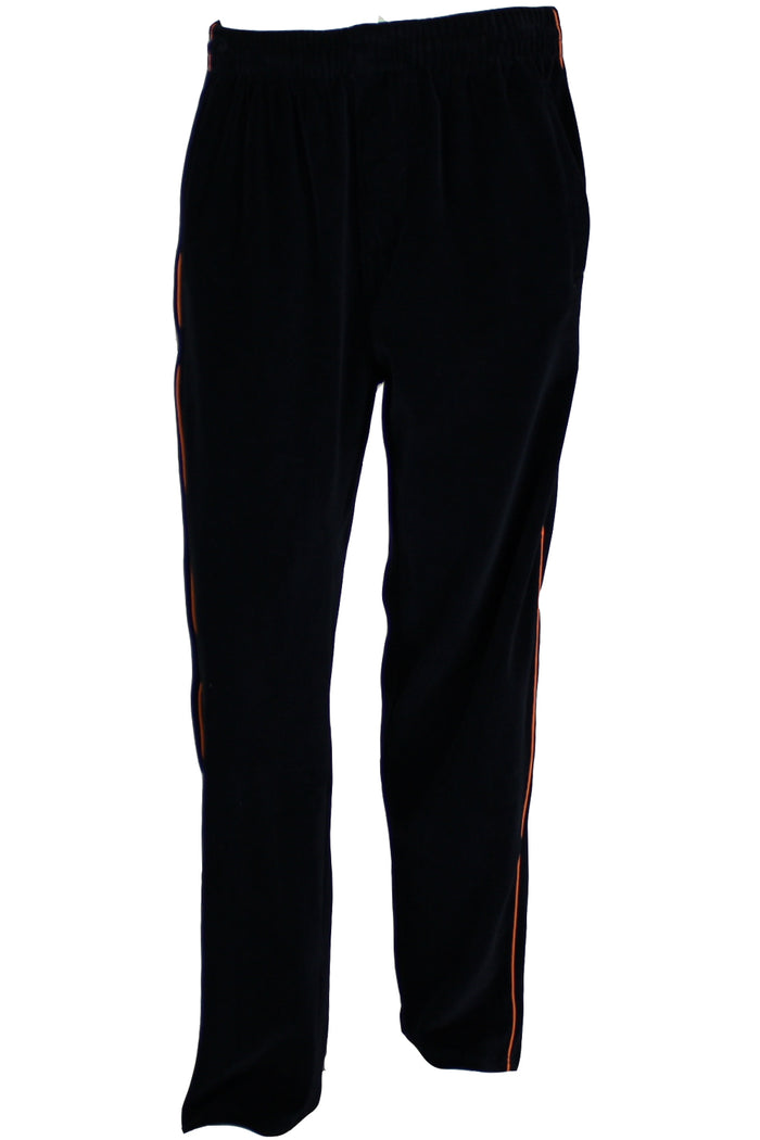 black with orange trim, cincinnati, bengals, mens, velour, tracksuit, custom embroidery, rhinestones, sweatsuit, jumpsuit, sweatshirt, sweat pants, track pants, track jacket mens, sweatshirt, sweatpants, jumpsuit, sweatsedo