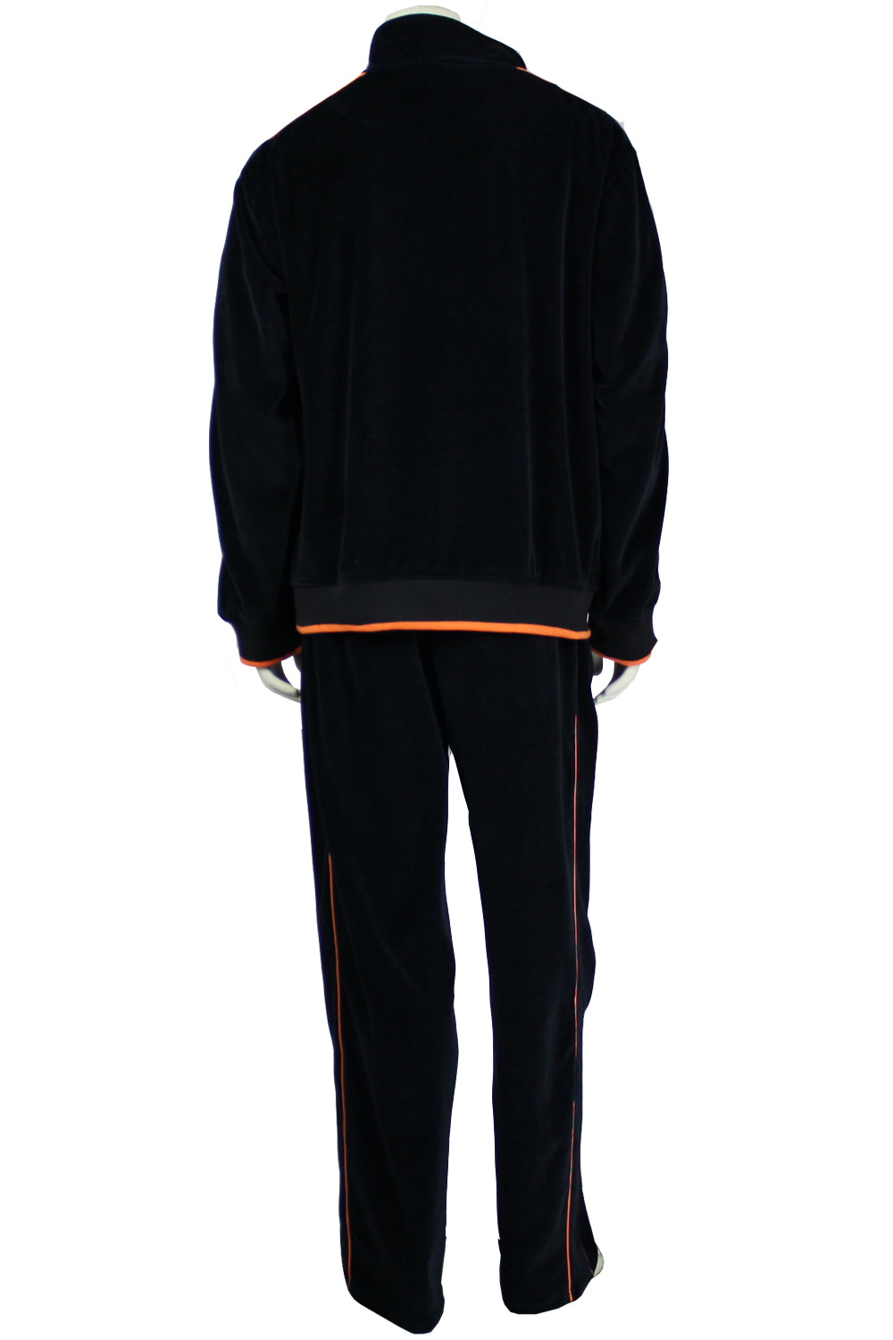 black with orange trim, cincinnati, bengals, mens, velour, tracksuit, custom embroidery, rhinestones, sweatsuit, jumpsuit, sweatshirt, sweat pants, track pants, track jacket mens, sweatshirt, sweatpants, jumpsuit, sweatsedo
