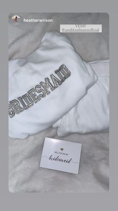 bridal party velour jackets, hoodie or collar jackets, Bride, Bridesmaid, Matron of Honor, Maid of Honor, white, bridal party, white velour tracksuit, sweatsuit
