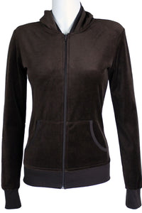 Coffee Brown Zip Hoodie