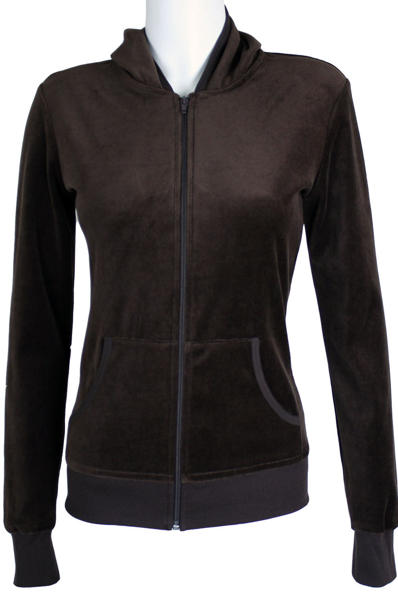 Coffee Brown Zip Hoodie