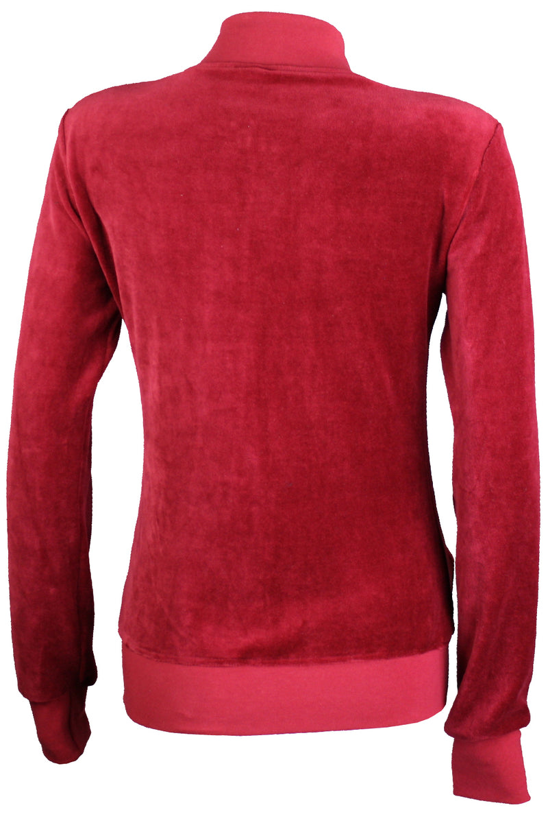 Syrah Velour Zip Collar Jacket